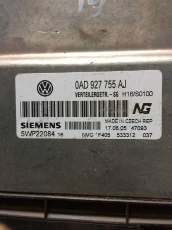 Блок управления раздаточной коробкой Volkswagen Touareg 0AD927755AJ