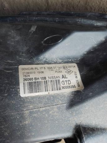 Фара левая Nissan Note E11 26060BH10B
