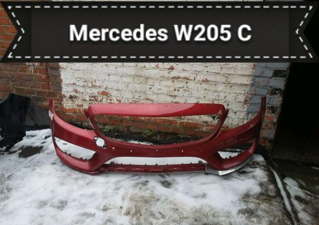 Бампер передний Mercedes W205 C class AMG,бампер 