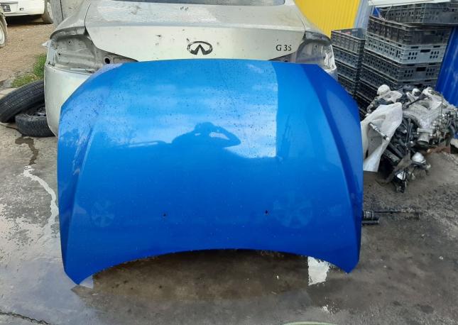 Капот Mitsubishi Lancer X (10) цвет Синий D06 