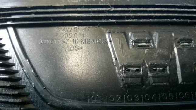 Накладка порога задняя внутренняя BMW X3 F25 51477205611