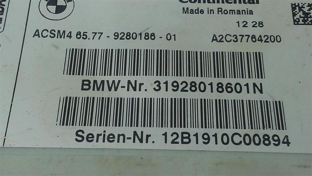 Блок управления AIRBAG BMW 5-серия F10/F11 65779280186