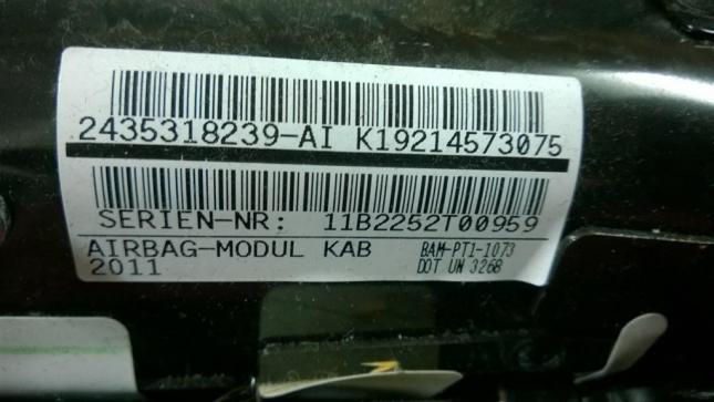 Подушка безопасности в колени  BMW X3 F25 72129214573