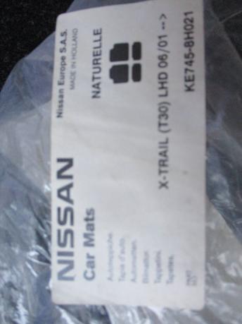 Комплект ковриков Nissan X-Trail T30 KE7458H021