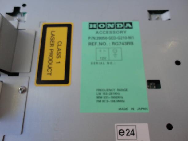 Магнитола Honda Accord 7 39175SEDG21