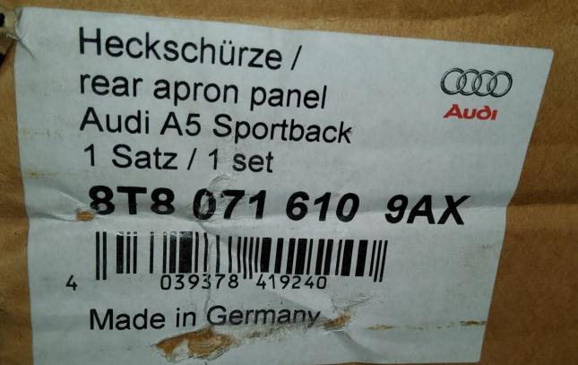 Юбка задняя audi A5 sportback 8T8 071 610 9AX 8T8 071 610 9AX