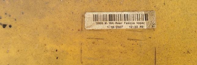 Бампер задний Mercedes W164 ML164 до рестайлинг А1648850325 А1648850325