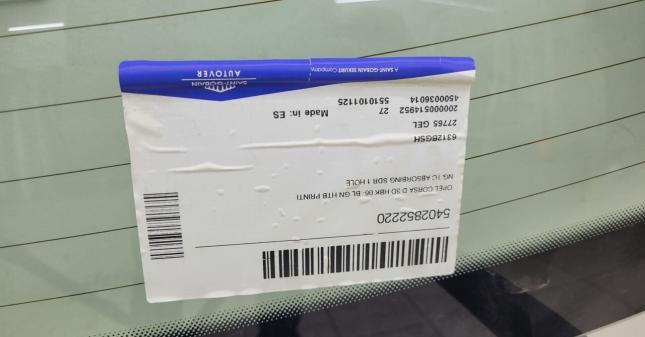 Заднее стекло Opel Corsa 2006-14 5402852220