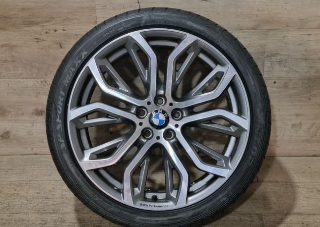Одно оригинальное колесо R21 BMW X5 375 стиль пере