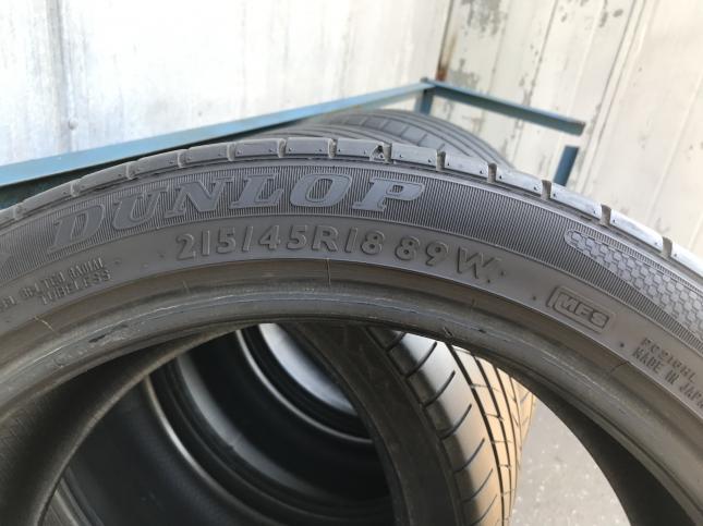 215 45 R18 Dunlop бу летние шины 215 45 18