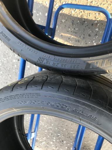 Летние шины бу 305 30 R19 и 235 35 19 Michelin