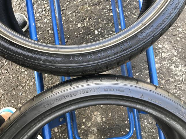 Спарка 235/35 R20 и 265 30 20 Michelin, Continental