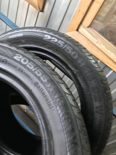 Разноширокие 205/55/16 и 225/50 R16 Continental