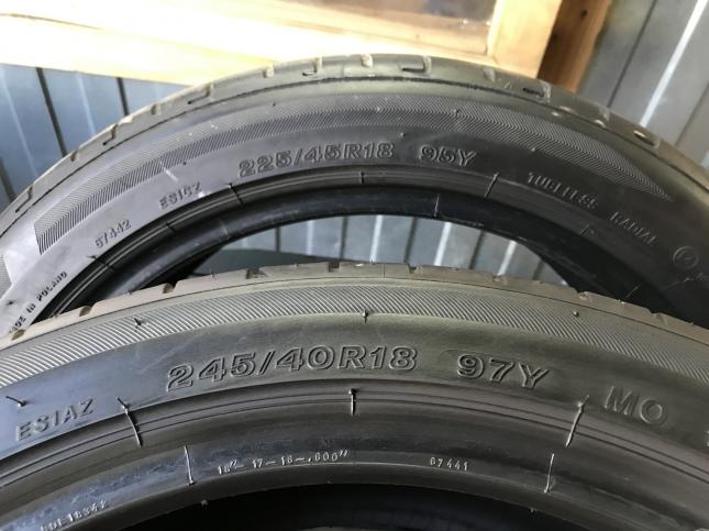 Шины Mercedes 225 45 18 и 245/40 R18 Bridgestone MO