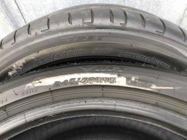 225 45 18 и 245 40 R18 Спарка Bridgestone Runflat S001