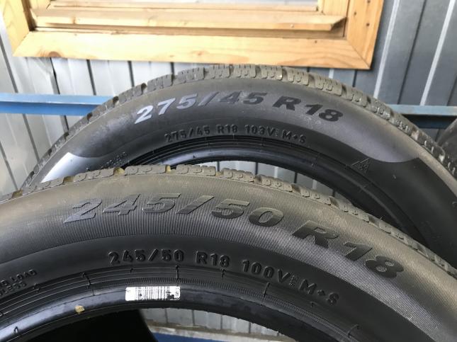 Шины бу 245 50 18 и 275 45 R18 Pirelli на Porsche