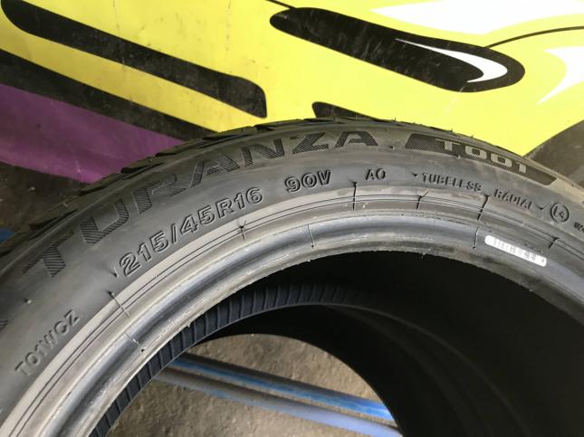 Шины бу 215 45 16 Bridgestone Turanza T001