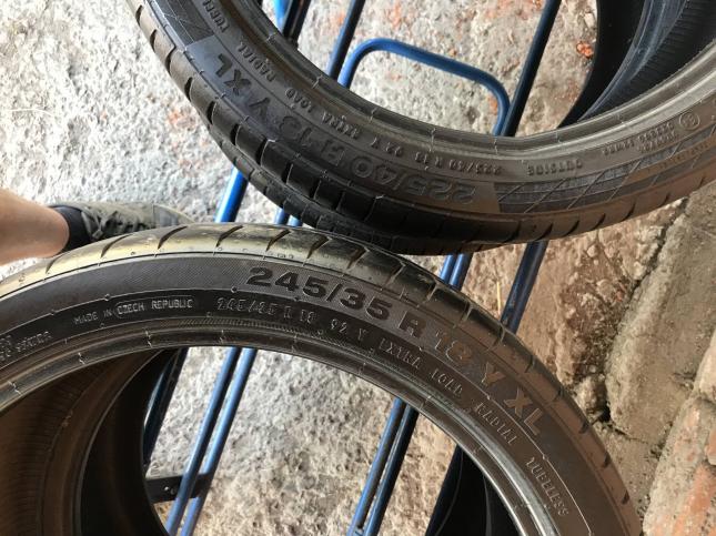 Разноширокие 225 40 18 и 245/35R18 Continental 5