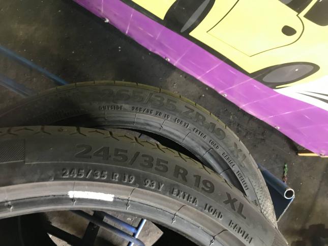 245/35 и 265/35 R19 Continental SportContact 6