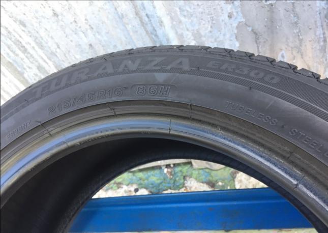 Bridgestone turanza ER 300 одно 215 45 R16 86h