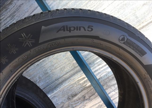 Michelin Alpin 5 две штуки 225/55R17 101V липучка