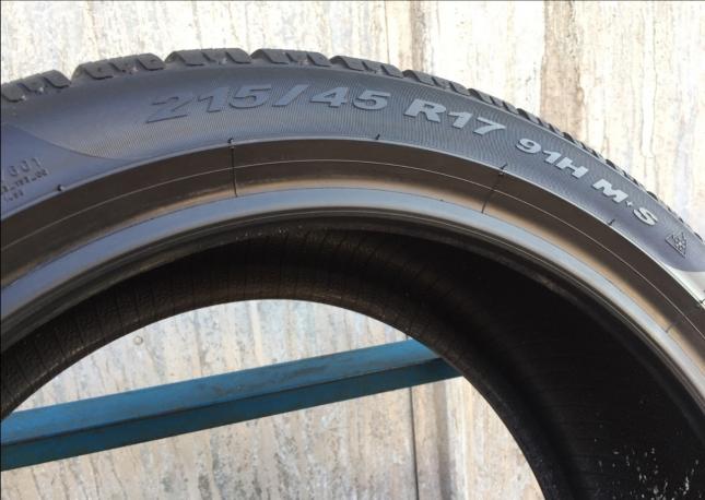 215/45R17 91H Pirelli sottoZero2 winter две штуки