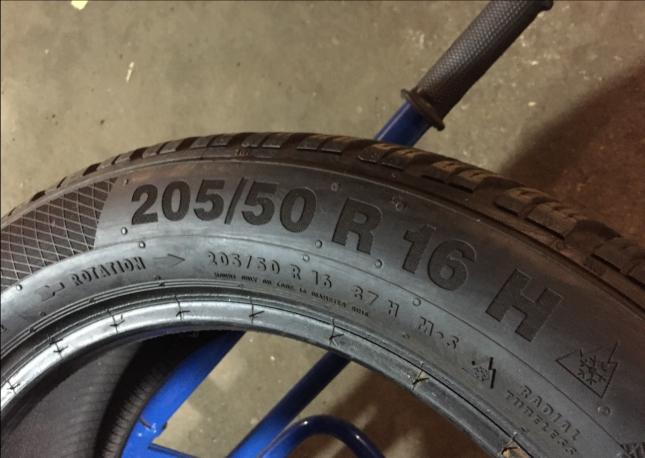 205/50R16 87H Continental winter contact TS850 2шт