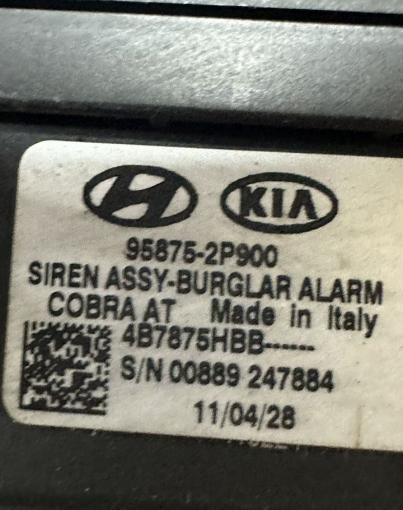Сирена сигнализации Kia sorento 2 2009-2012 купить