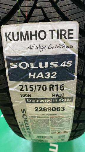 215/70 R16 Kumho Solus 4S HA32 всесезонные