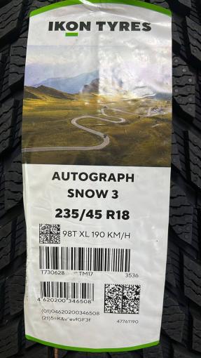 235/45 R18 Ikon Tyres Autograph Snow 3 зимние нешипованные