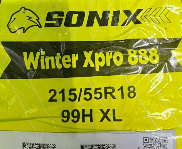 215/55 R18 Sonix WinterXPro 888 зимние нешипованные