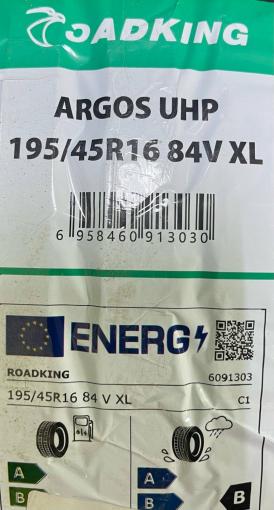 195/45 R16 Roadking Argos UHP летние