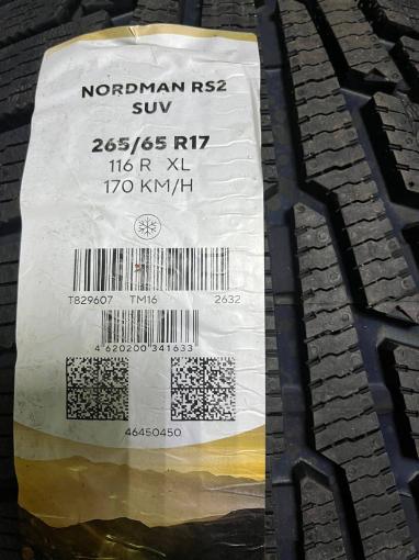 265/65 R17 Nokian Tyres Nordman S2 SUV зимние нешипованные