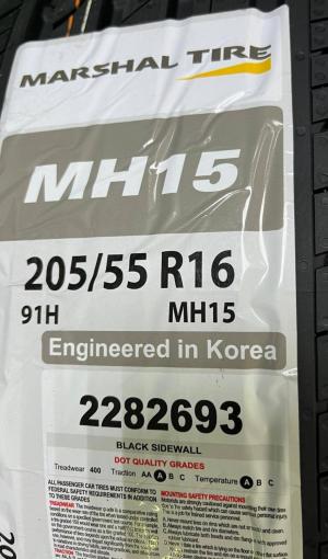 205/55 R16 Marshal MH15 летние