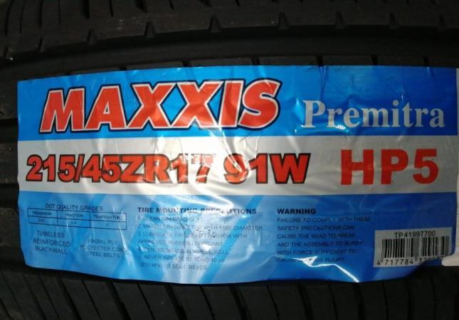 Maxxis Premitra HP5 215/45 R17