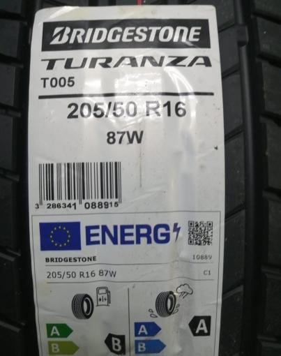 Bridgestone Turanza T005 205/60 R16, 1 шт
