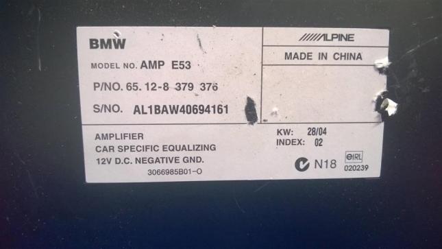 Усилитель акустической системы  BMW X5 E53 2000-2 купить