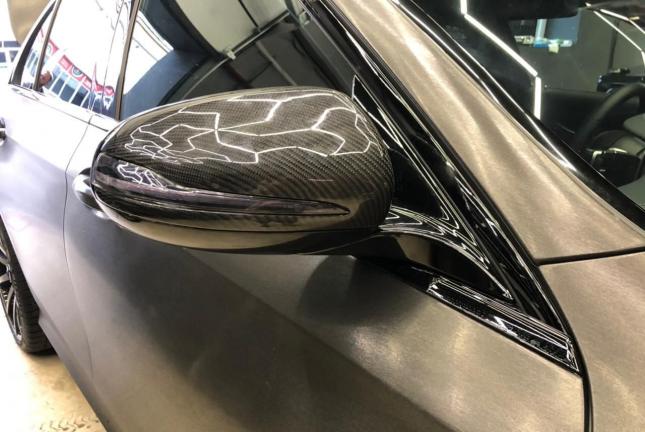 Накладки на зеркала карбон Mercedes w213 купить