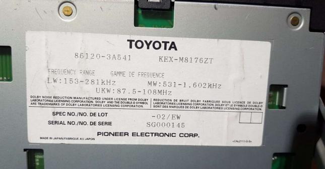 Магнитола Lexus GS 2/Toyota купить