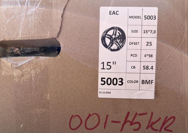4x98 R15 новые диски арт. 001-15KR ваз,Dutsun