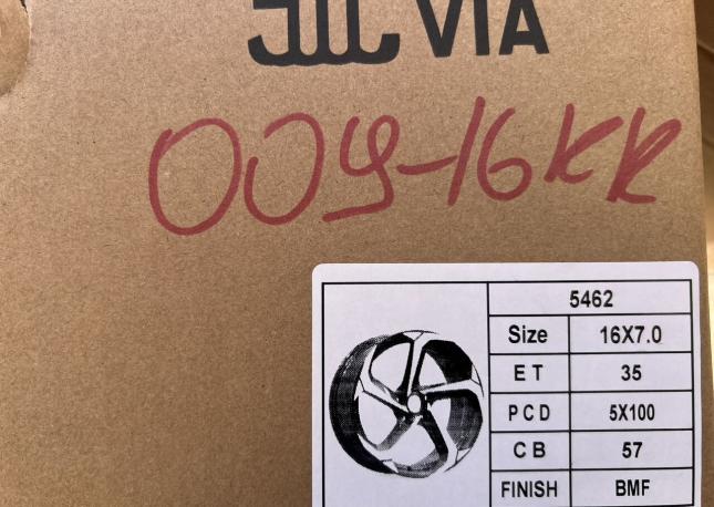5x100 R16 новые диски арт. 009-16KR Volkswagen
