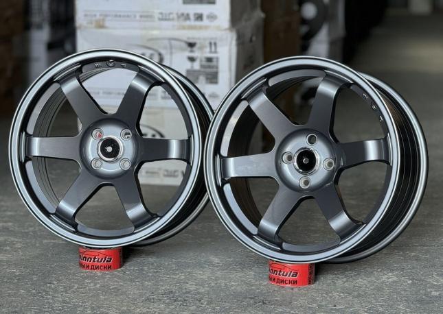 Диски Rays te37 Gun metal 4/100 r17