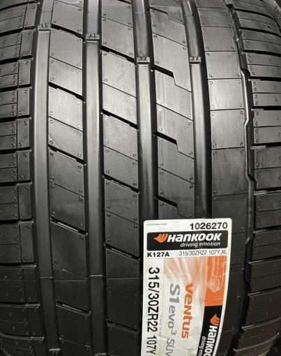 Hankook Ventus S1 Evo K107 275/35 R22 и 315/30 R22 Y