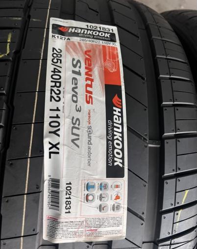 Hankook Ventus S1 Evo 3 K127 285/40 R22 и 325/35 R22