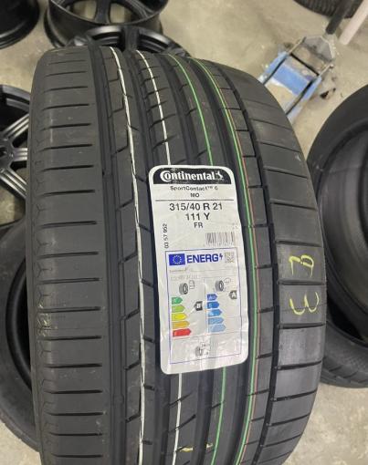 Continental SportContact 6 ContiSilent 275/45 R21 и 315/40 R21 Y