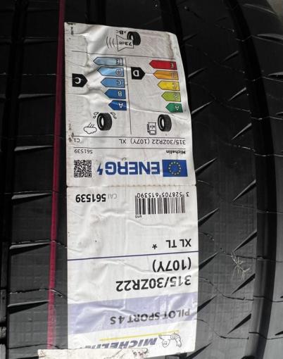 Michelin Pilot Sport 4 S 315/30 R22