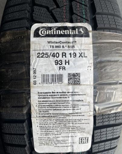 Continental ContiWinterContact TS 860 225/40 R19 и 255/35 R19 H