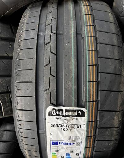 Continental SportContact 6 265/35 R22 и 285/35 R22