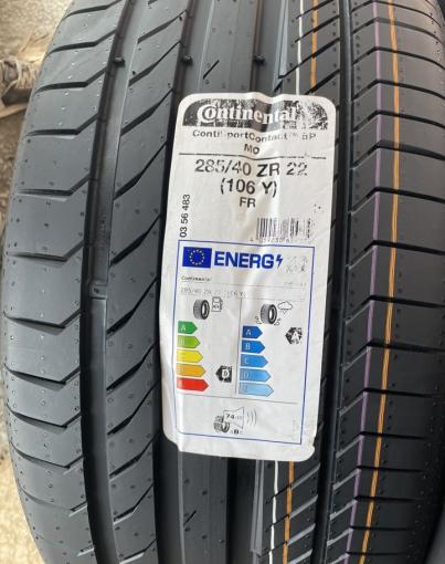 Continental ContiSportContact 5 285/40 R22 и 325/35 R22 106Y