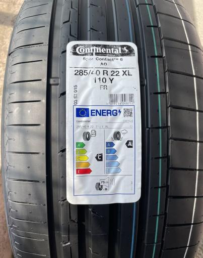 Continental ContiSportContact 6 285/40 R22 110Y